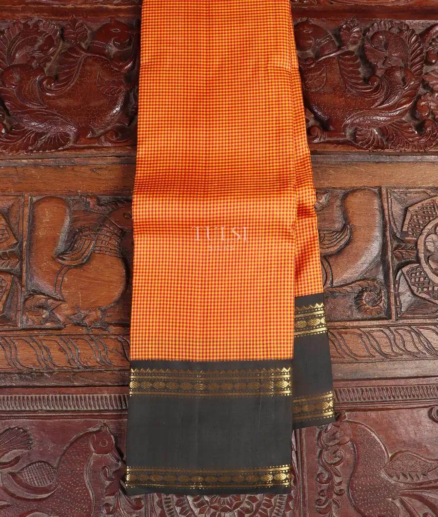 Yellow And Red Kanjivaram Silk Saree T538675-image