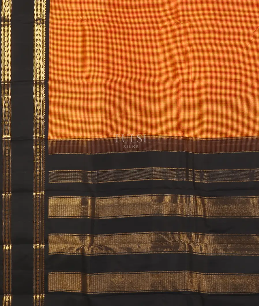 Yellow And Red Kanjivaram Silk Saree T5386754