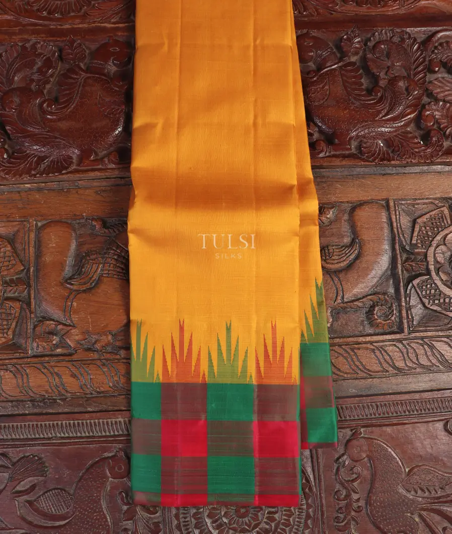 Yellow Kanjivaram Silk Saree T538594-image