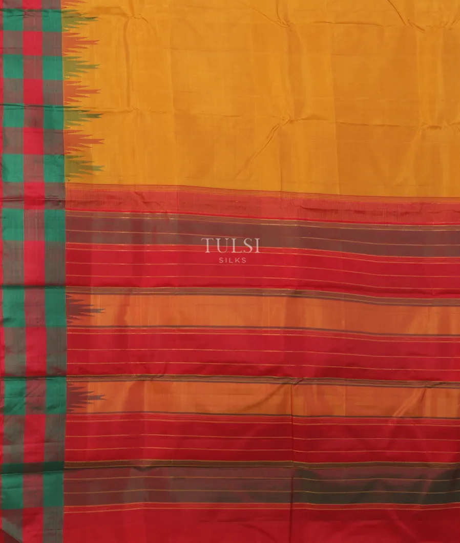 Yellow Kanjivaram Silk Saree T5385944