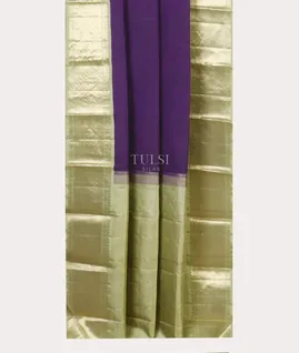 Purple Kanjivaram Silk Saree T5365812