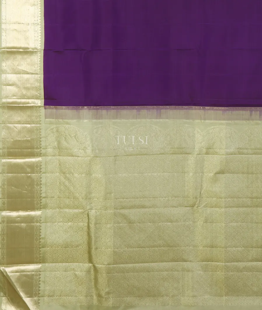 Purple Kanjivaram Silk Saree T5365814
