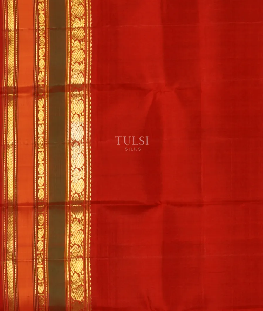 Beige And Off - White Kanjivaram Silk Saree T5386733