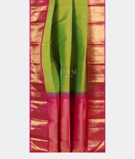 Yellowish Green Kanjivaram Silk Saree T5278072