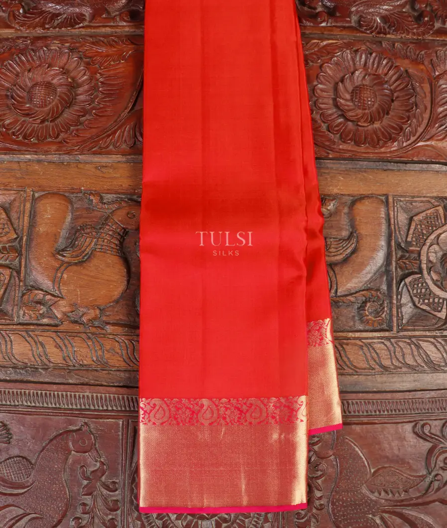 Red Soft Silk Saree T501790-image