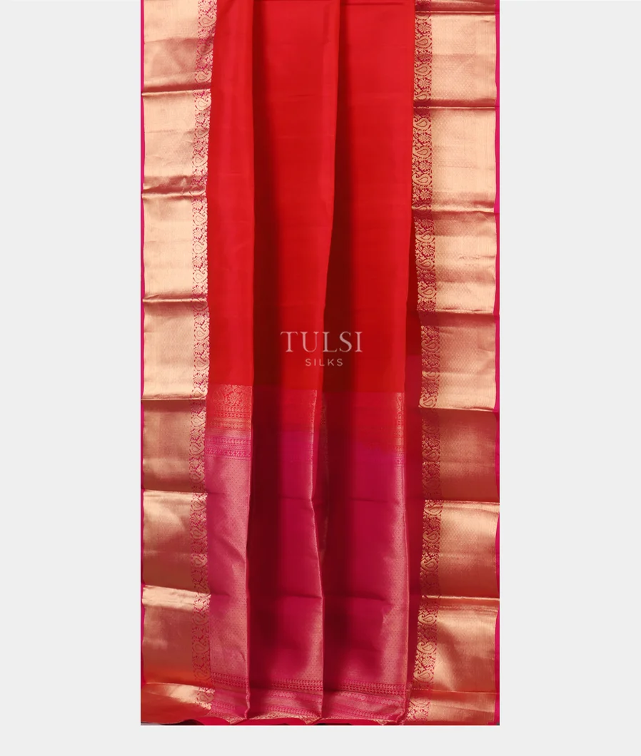 Red Soft Silk Saree T5017902