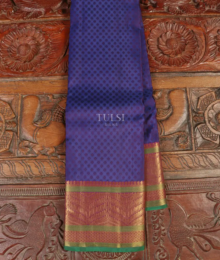 Blue Soft Silk Saree T535792-image