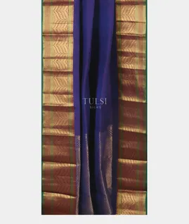 Blue Soft Silk Saree T5357922
