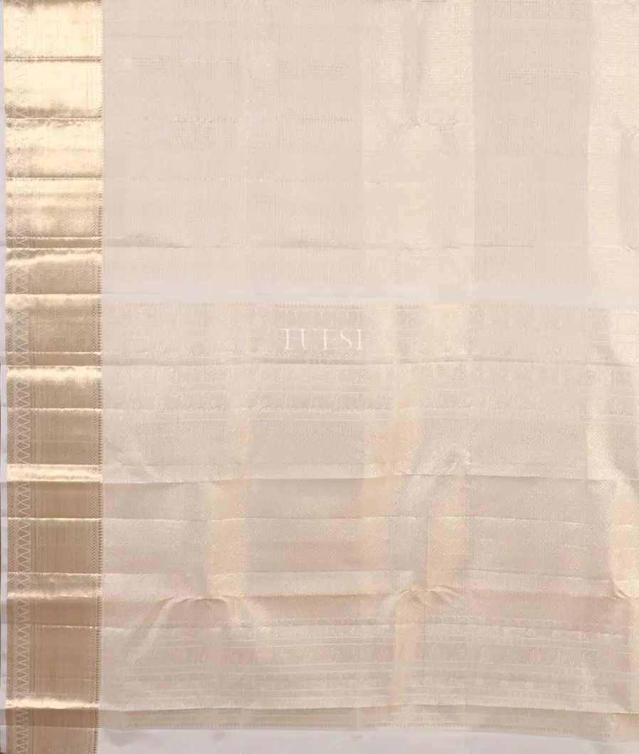 Off-White Kanjivaram Silk Saree T5409624