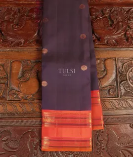 Purple Kanjivaram Silk Saree T5386851