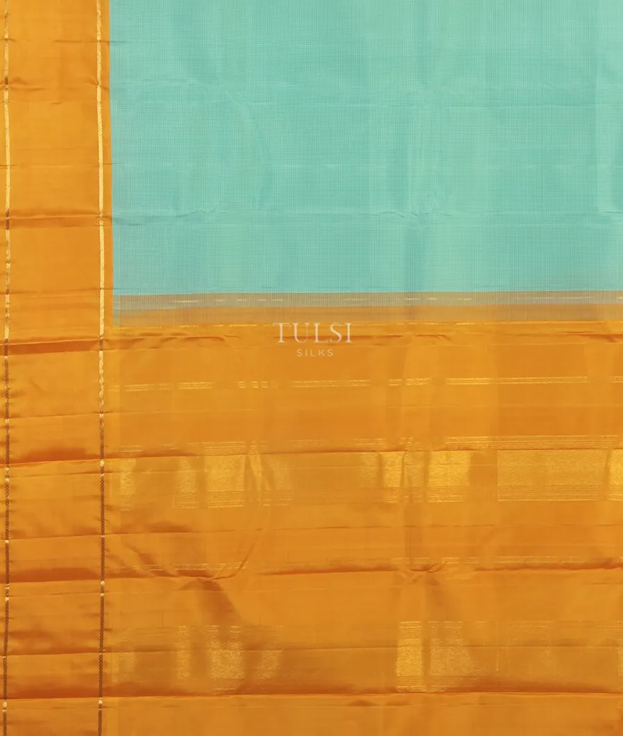 Blue And Green Kanjivaram Silk Saree T5385584