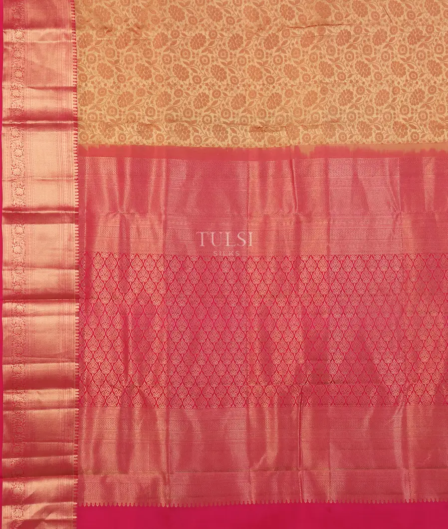Beige Soft Silk Saree T5412494