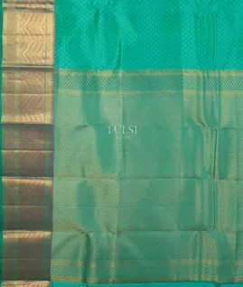 Bluish Green Soft Silk Saree T5357654