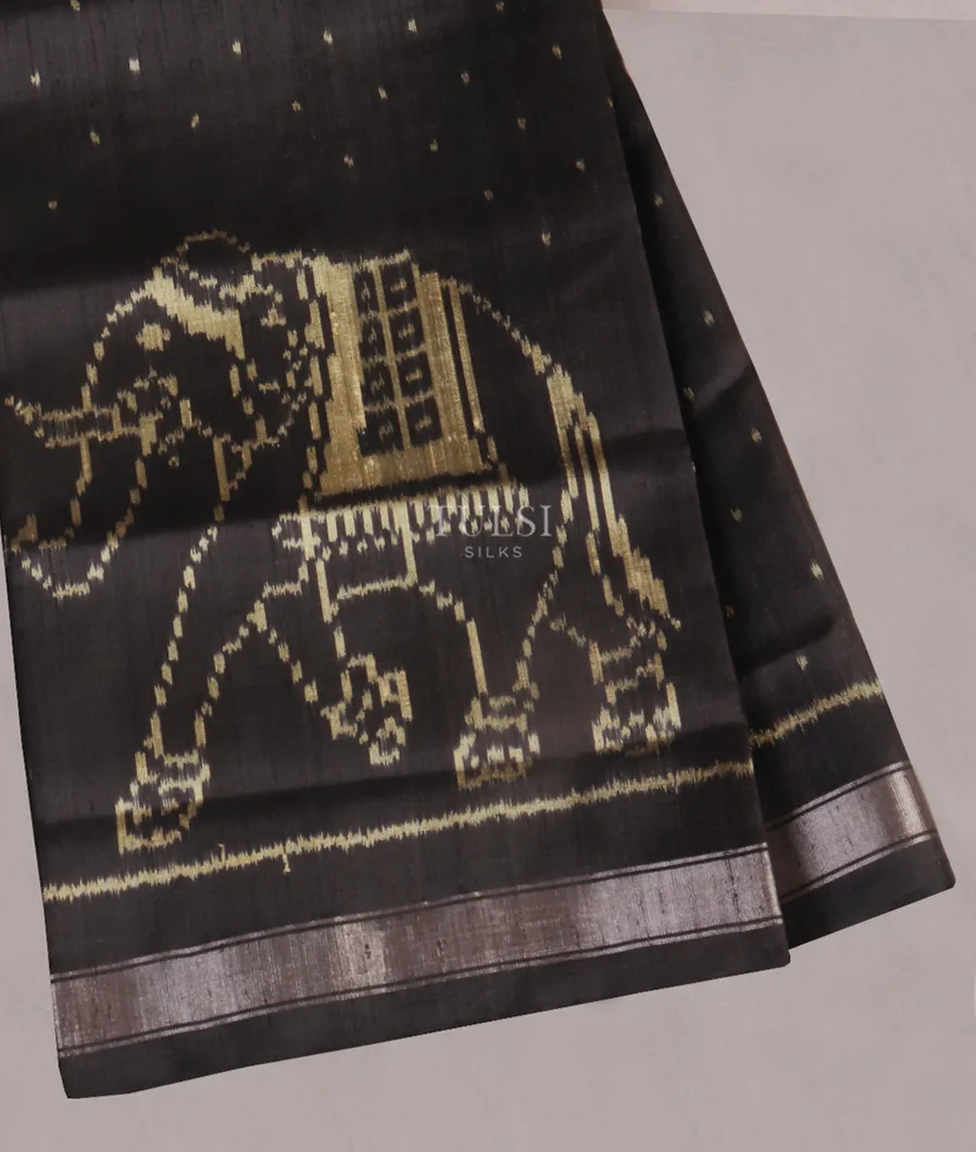 Black Patola Silk Saree T542109-image