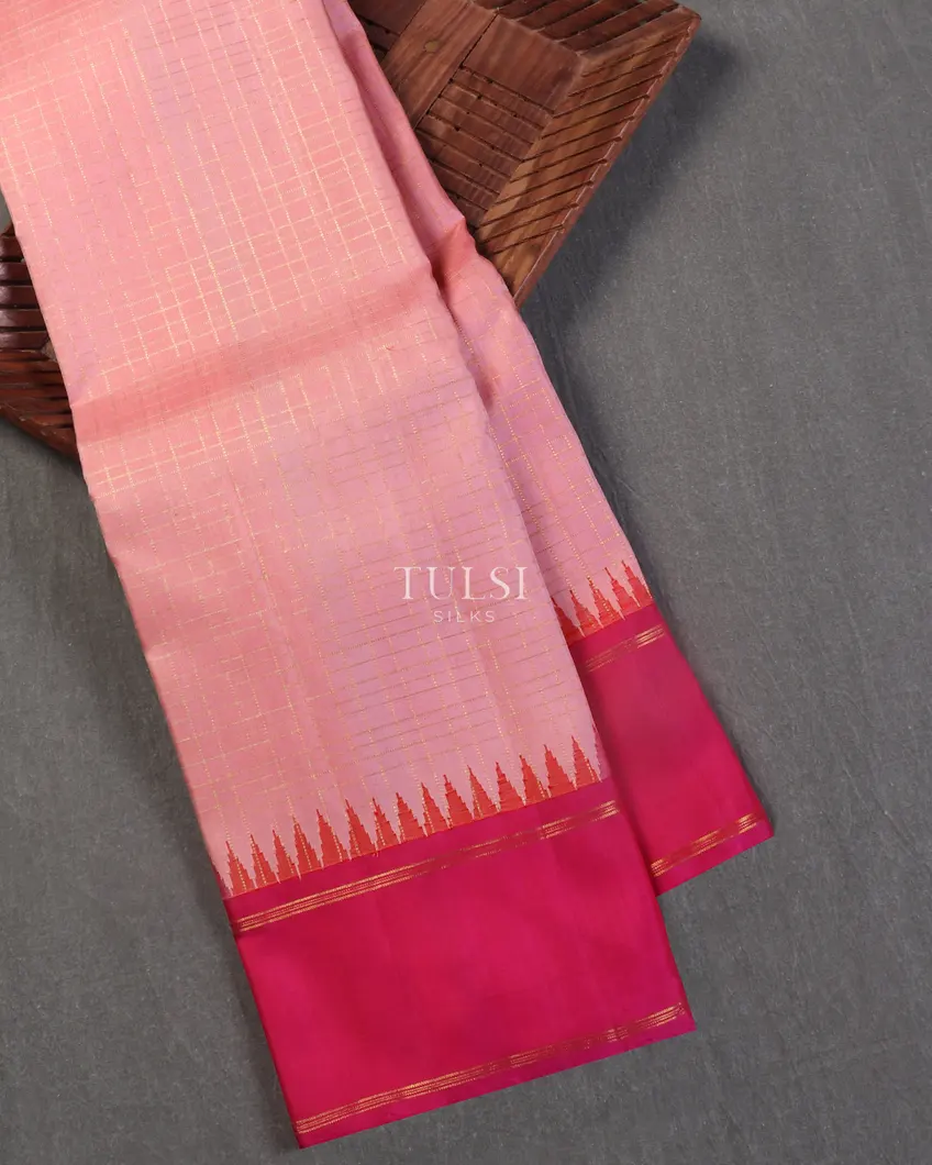Pink Kanjivaram Silk Saree T540026-image
