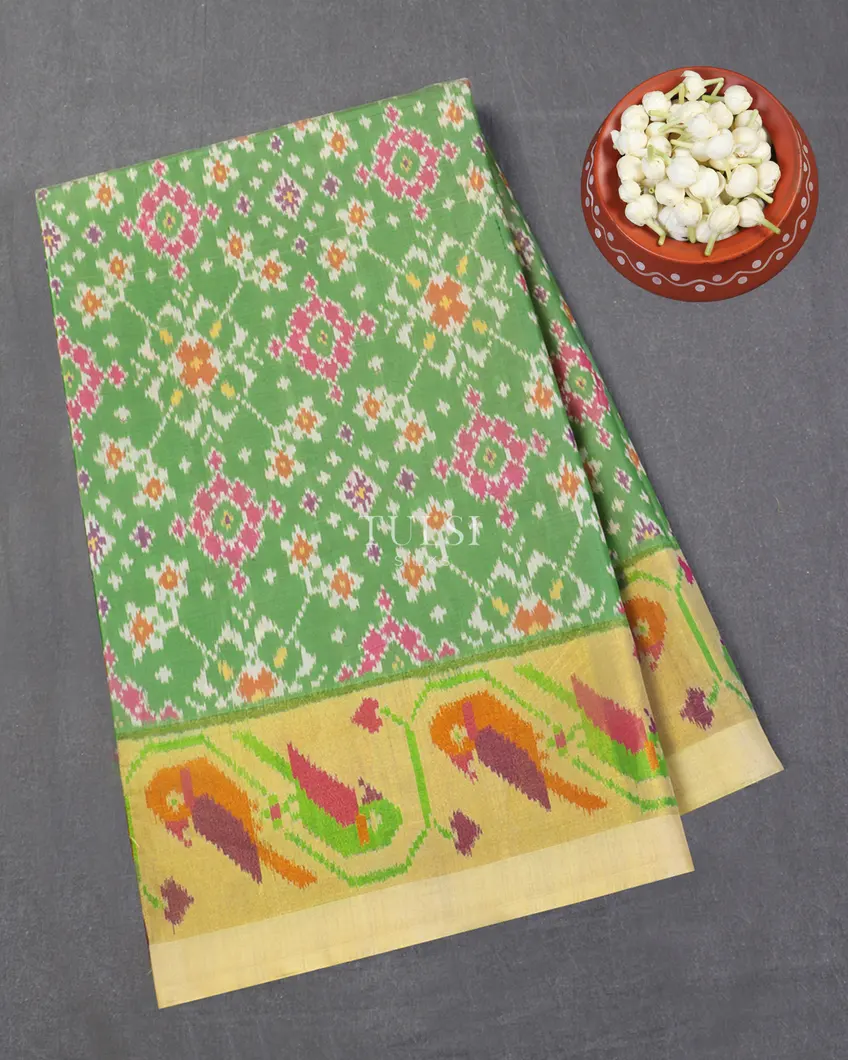 Green Patola Silk Saree T538871-image