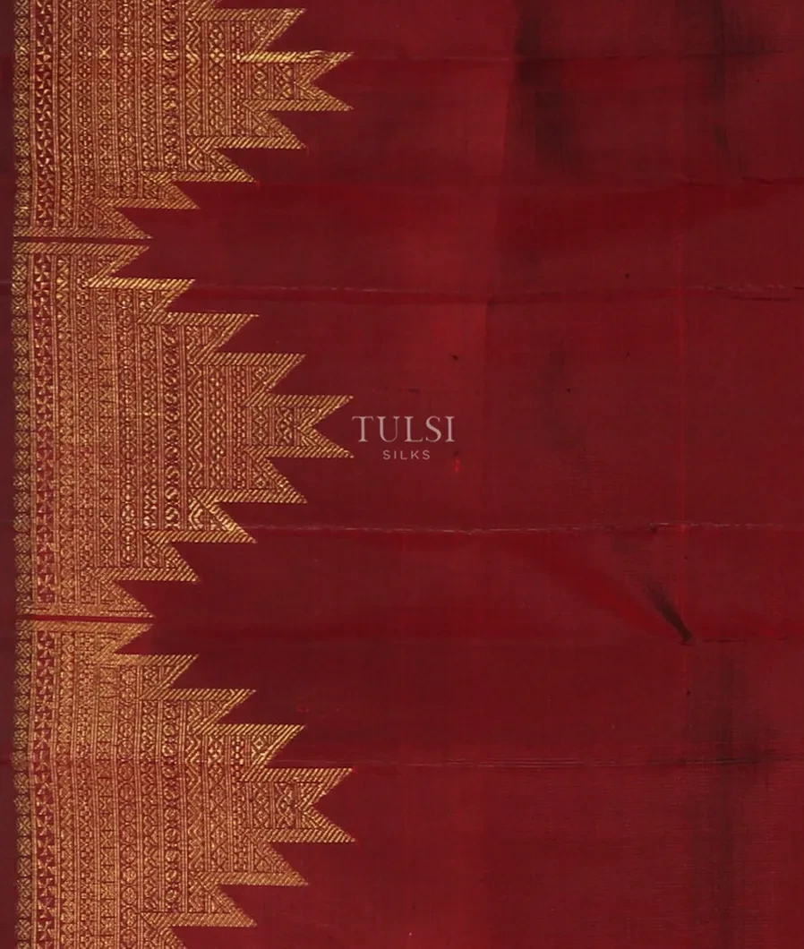 Bottle Green Kanjivaram Silk Saree T5385693