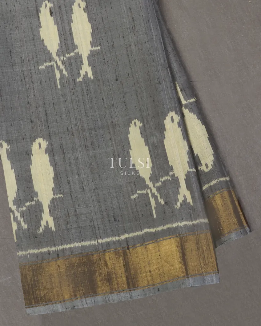 Grey Patola Silk Saree T531203-image