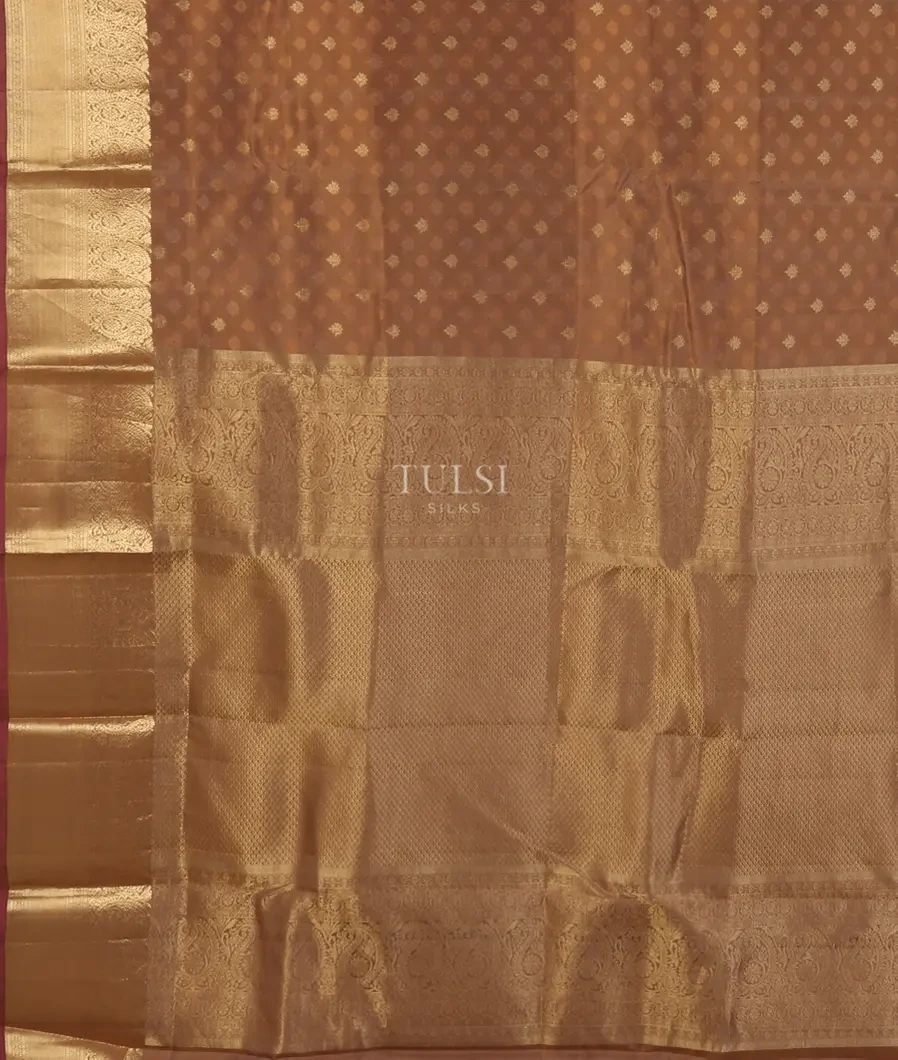 Brown Soft Silk Saree T4986264