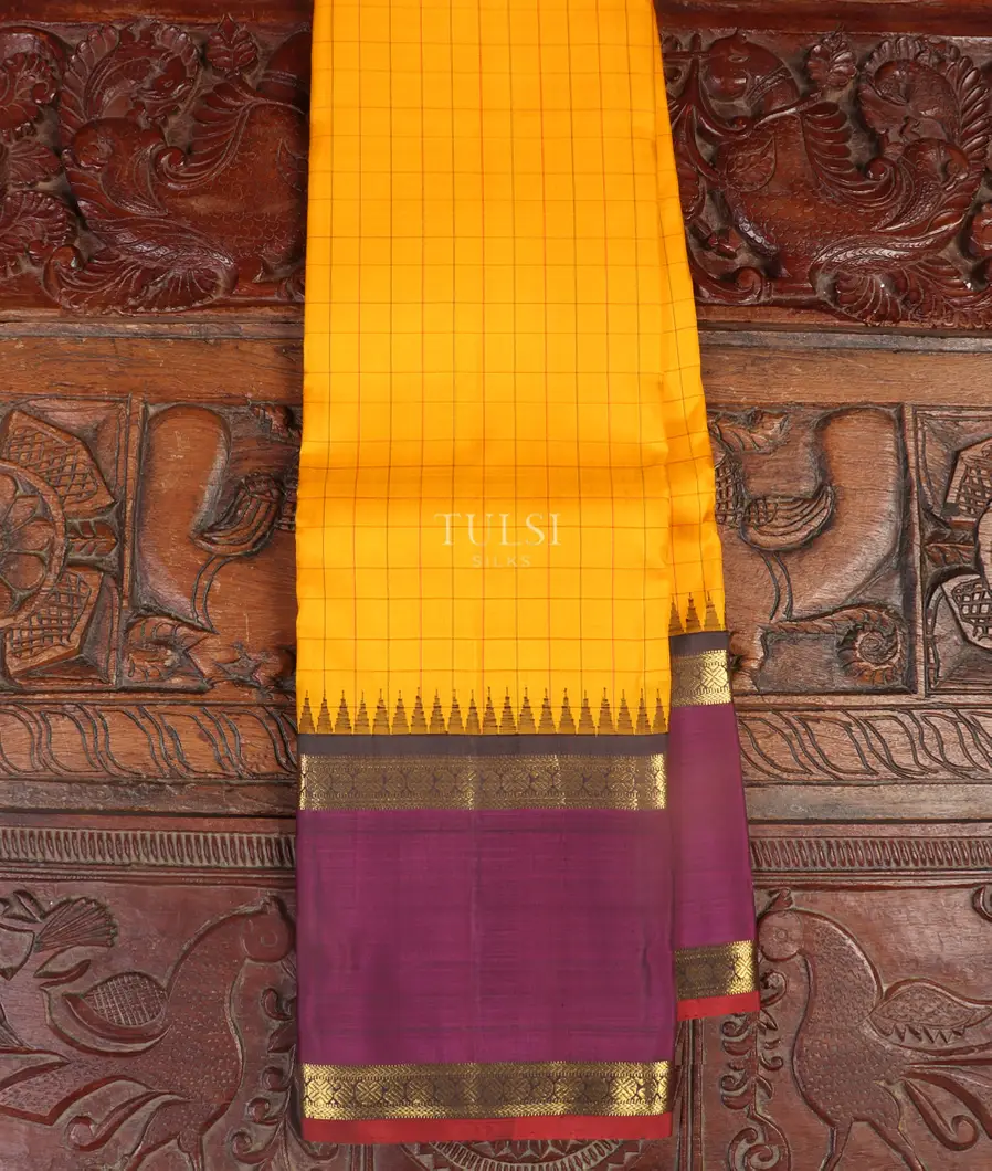 Yellow Kanjivaram Silk Saree T540160-image