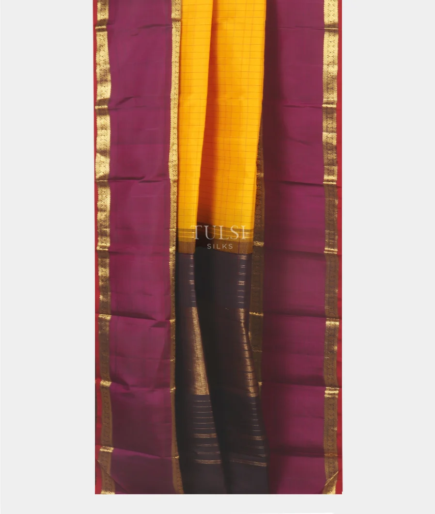 Yellow Kanjivaram Silk Saree T5401602