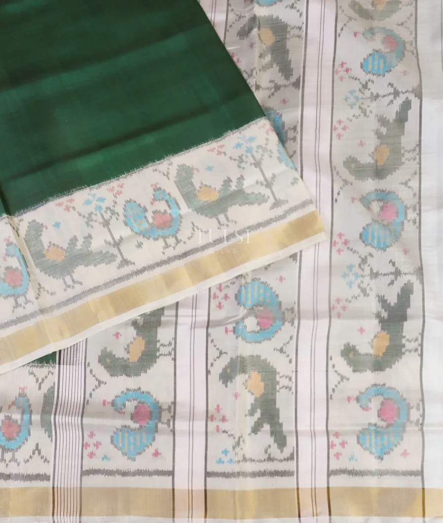 Green Patola Silk Saree T5449802