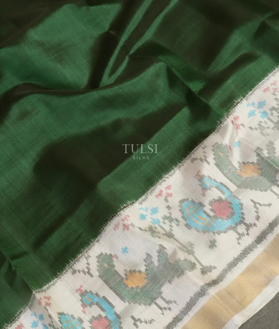 Green Patola Silk Saree T5449805