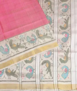 Pink Patola Silk Saree T5449834