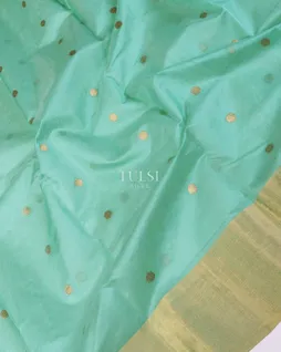 Blue Chanderi Cotton Saree T5423914