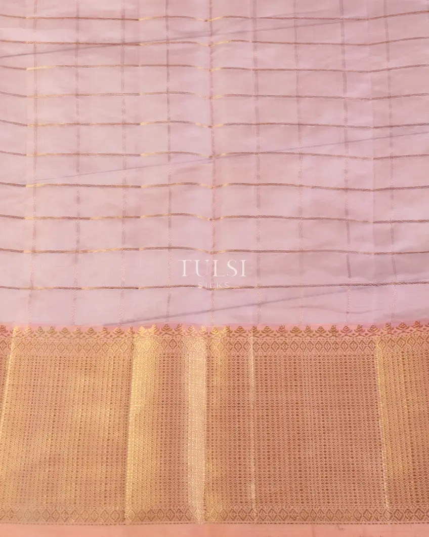 Lavender Chanderi Silk Saree T5424023