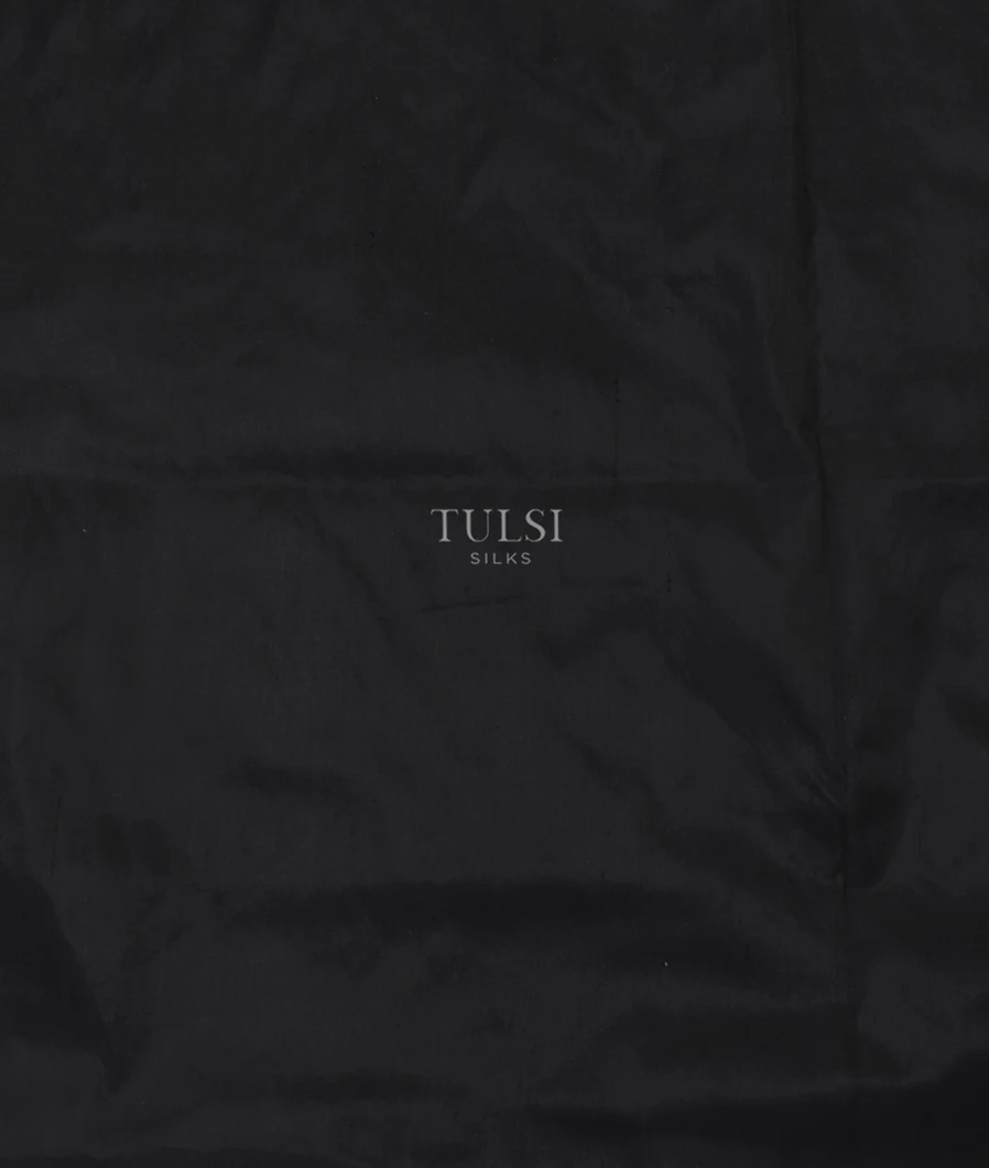 Black Ikat Silk Saree T5449503