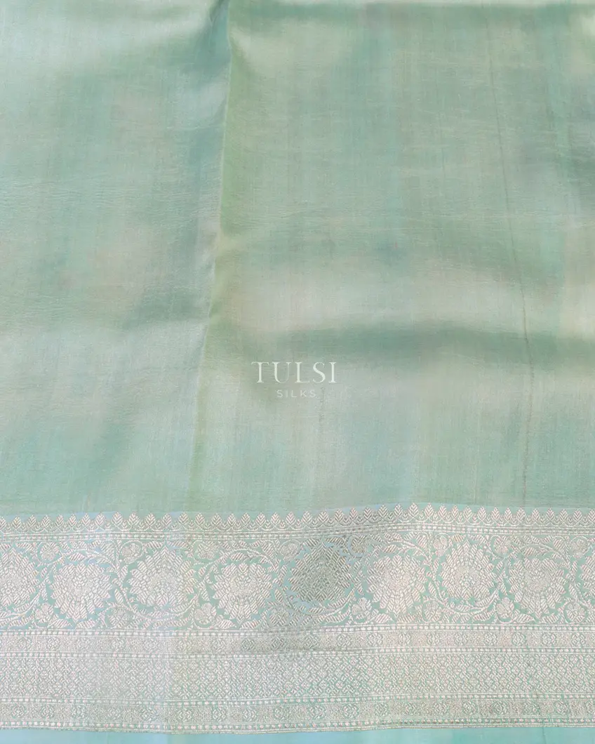 Blue Banaras Kathan Silk Saree T5441613