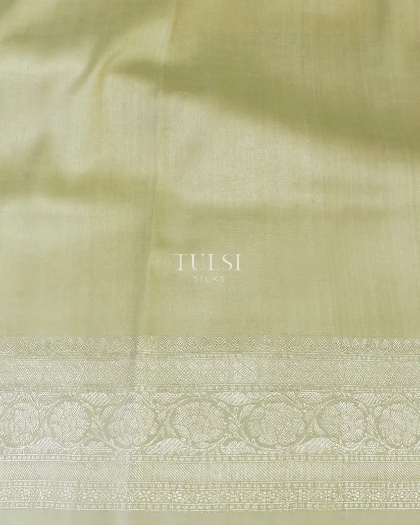 Green Banaras Kathan Silk Saree T5441513