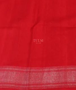 Red woven Tussar Saree T4398453