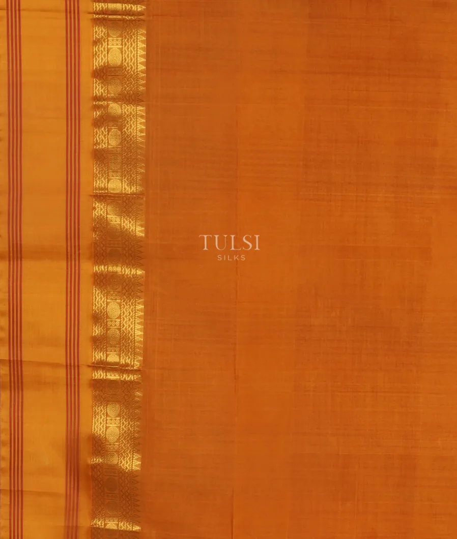 Rust Silk Cotton Saree T5417423