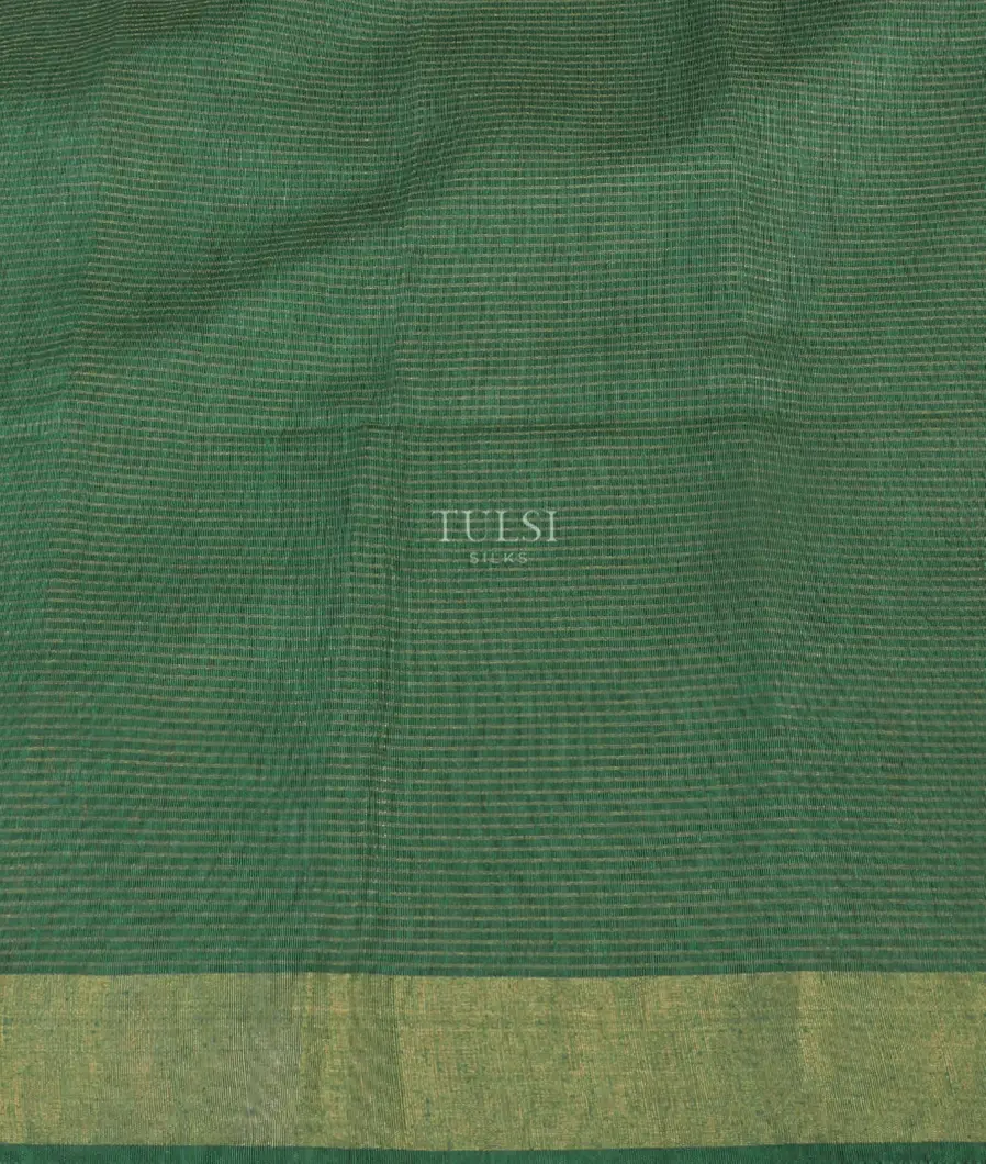 Green Woven Tussar Saree T5413133
