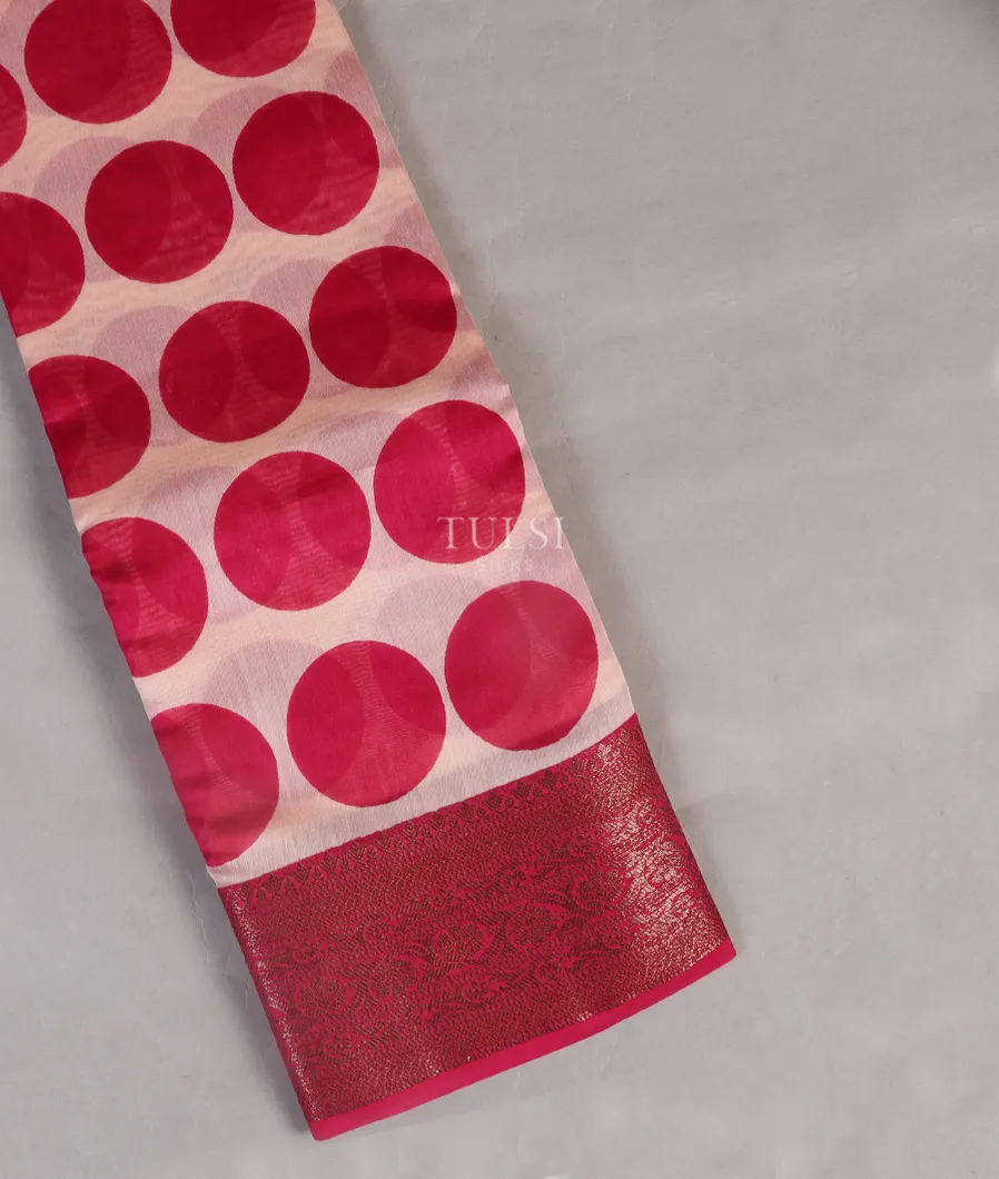 White Soft Printed Cotton Saree T544204-image