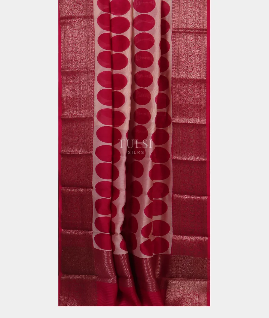 White Soft Printed Cotton Saree T5442042