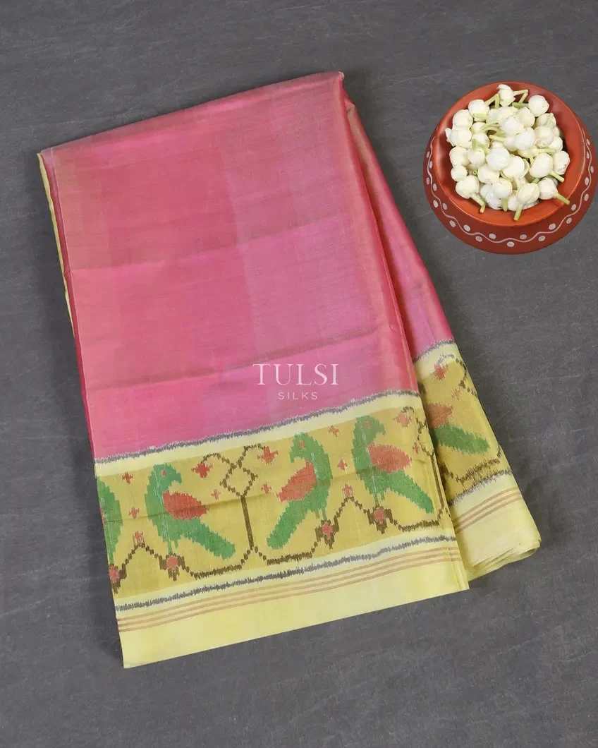Pink Patola Silk Saree T546855-image