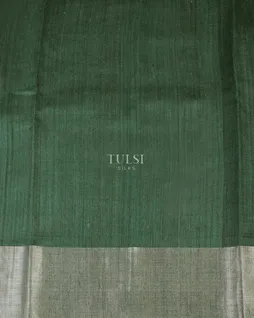 Green Tussar Printed Saree T5219153