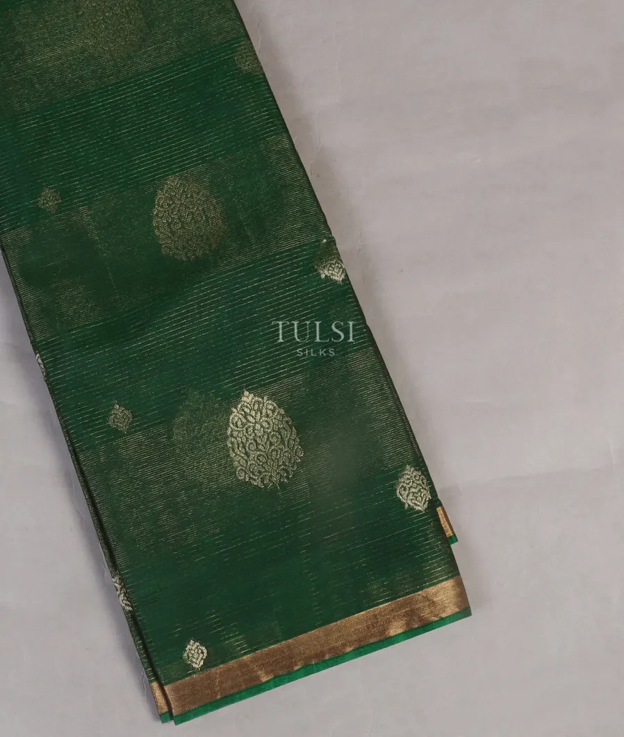 Green Silk Cotton Saree T540920-image
