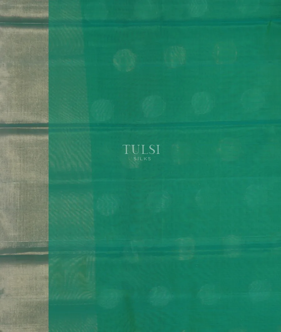 Green Silk Cotton Saree T5409213