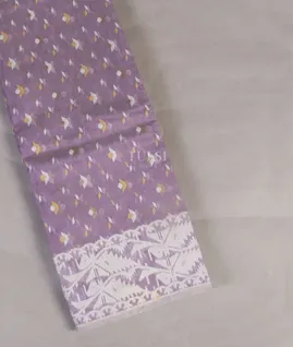 Lavender Dhakai Cotton Saree T5434751
