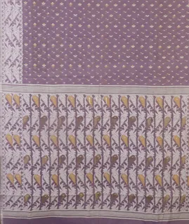 Lavender Dhakai Cotton Saree T5434754