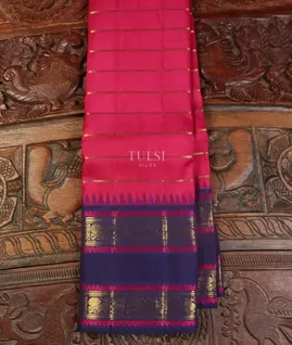 Magenta Kanjivaram Silk Saree T5231411