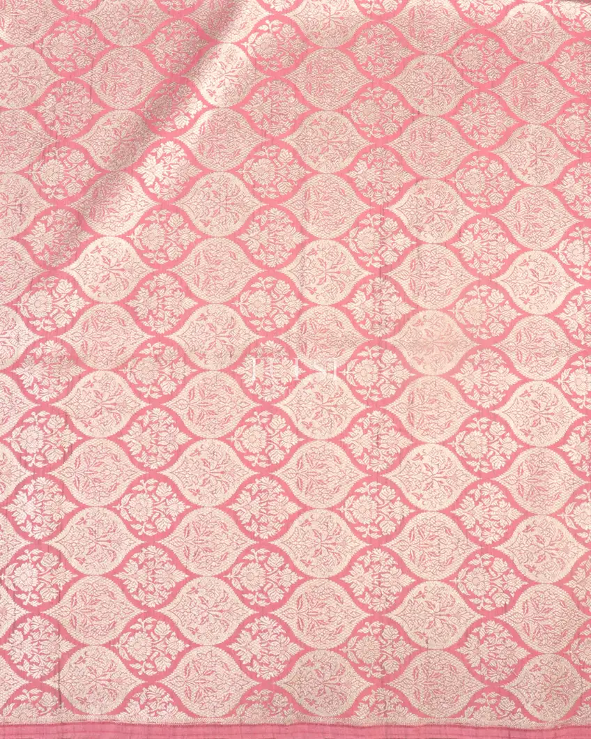 Off-White Tussar Georgette Saree T5445325