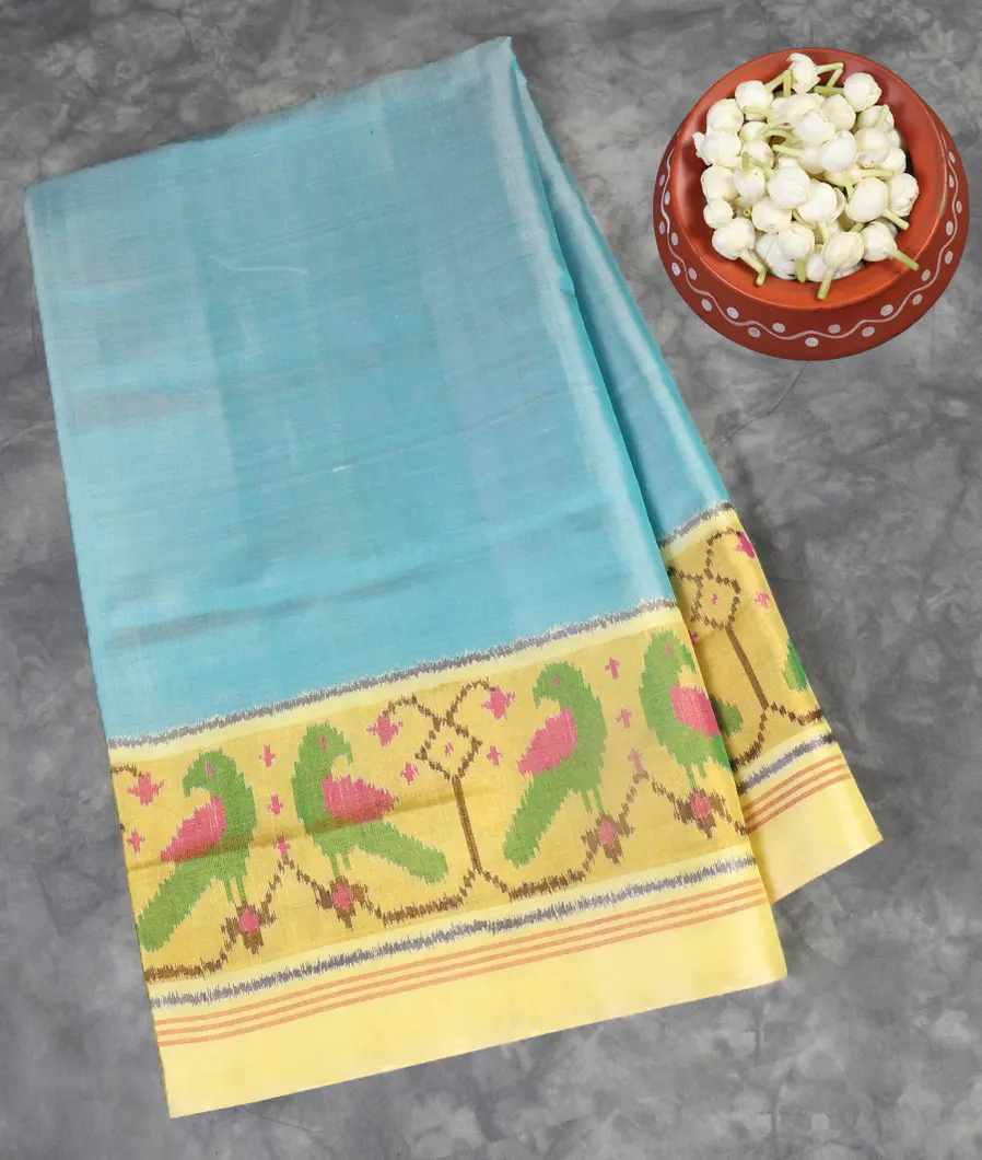 Blue Patola Silk Saree T546854-image