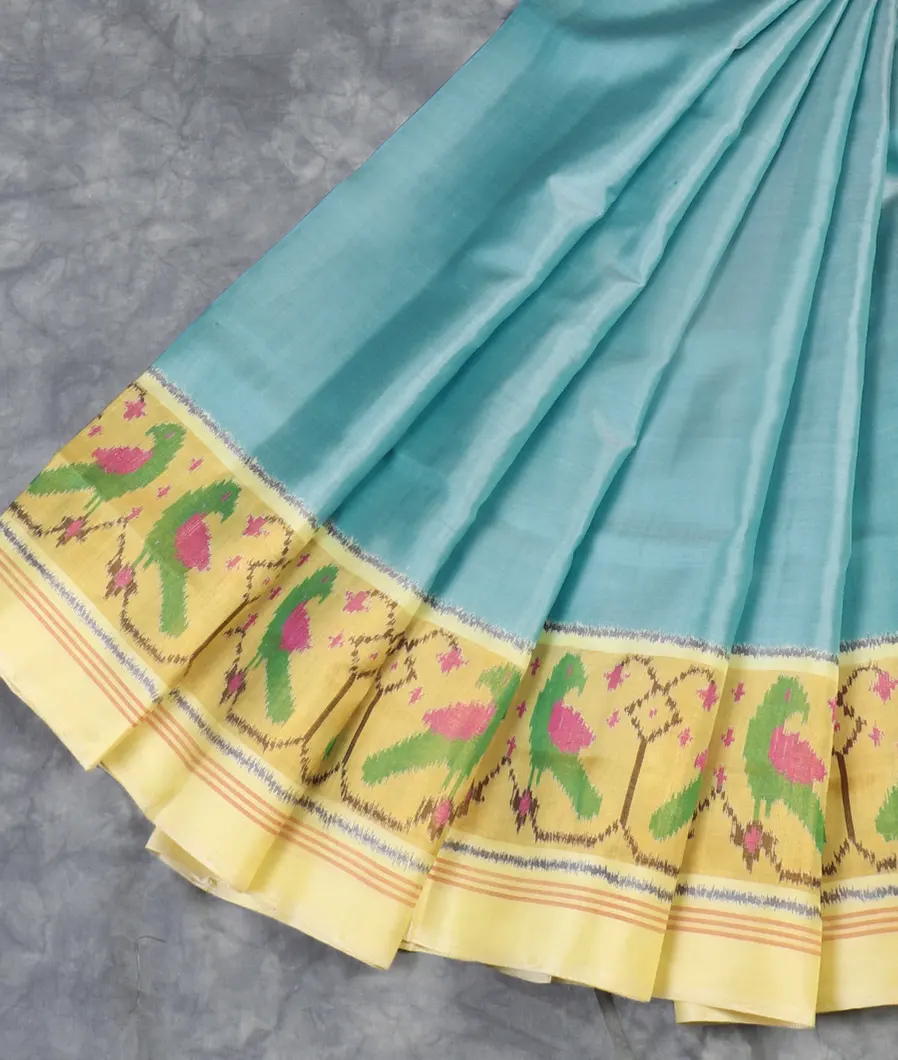 Blue Patola Silk Saree T5468542
