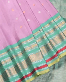 Lavender Gadwal Silk Saree T5457404