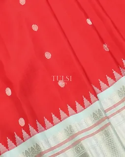 Red Gadwal Silk Saree T5457534